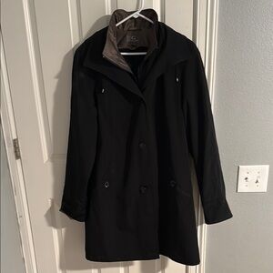 Gallery Black and Bronze Trench Coat